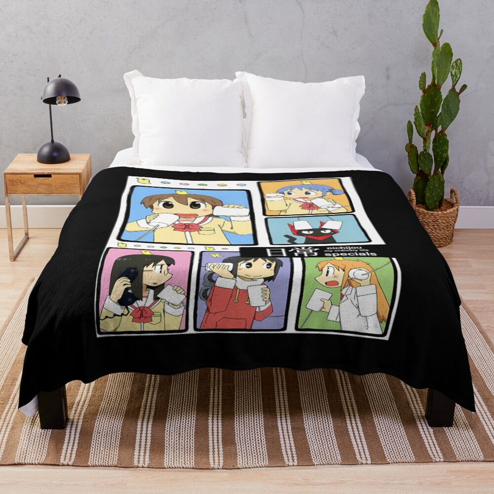 Nichijou Comedy-filled Anime Throw Blanket
