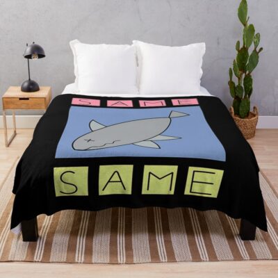 Nichijou Same Shark Throw Blanket
