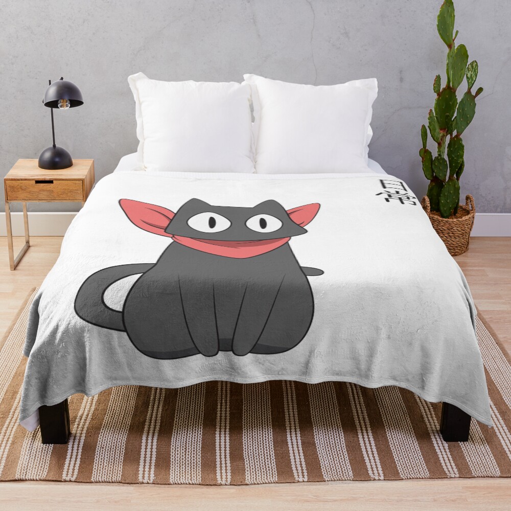 Nichijou Sakomoto Cat Throw Blanket