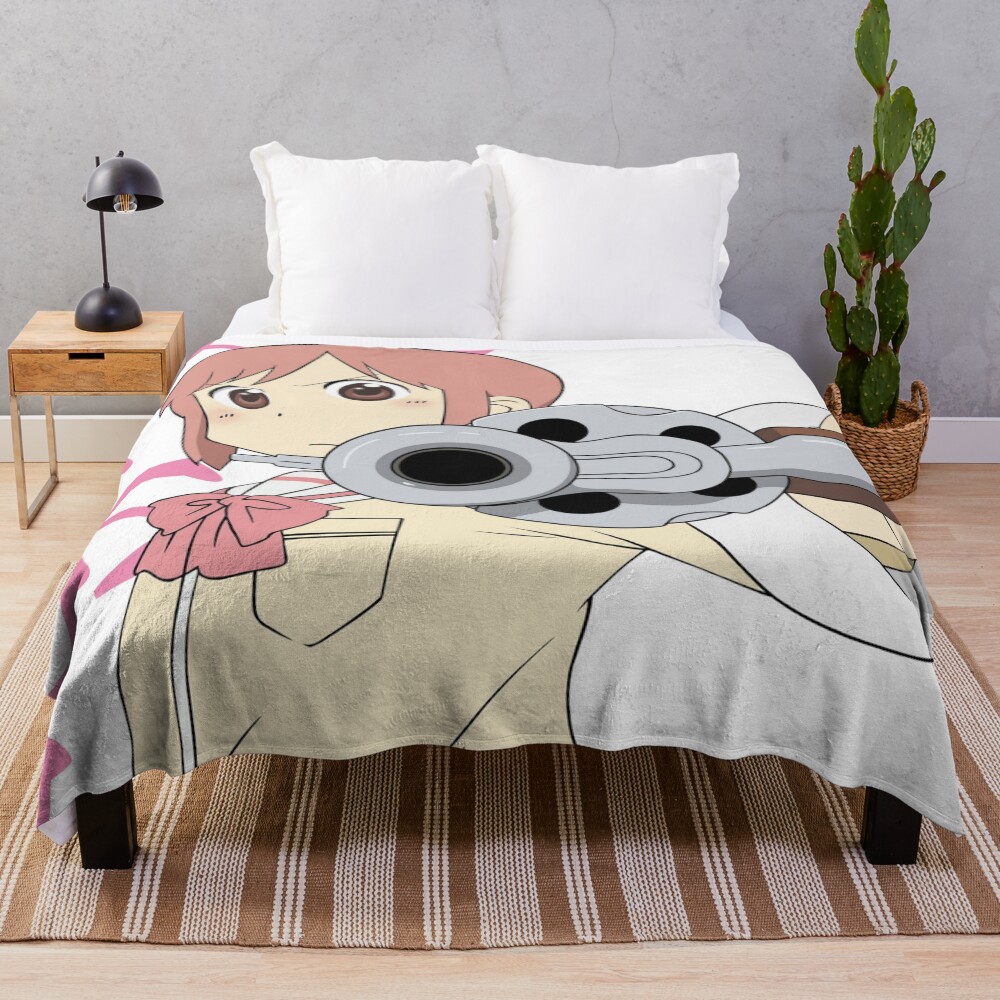 Nichijou Cool Yuuko Aioi Throw Blanket