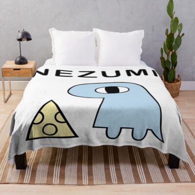 Nichijou Yuuko S Nezumi Throw Blanket