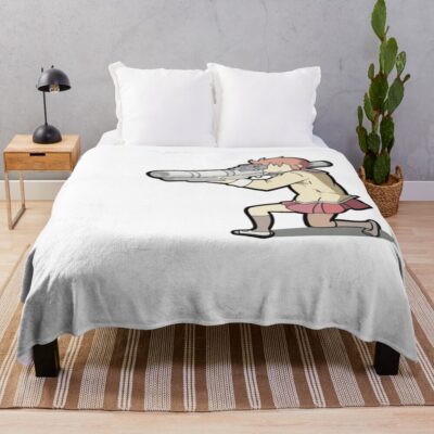 Nichijou Misato Missile Throw Blanket