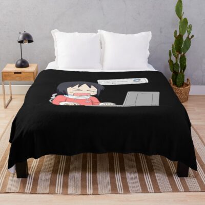 Nichijou Nano Shinonome Crying Throw Blanket