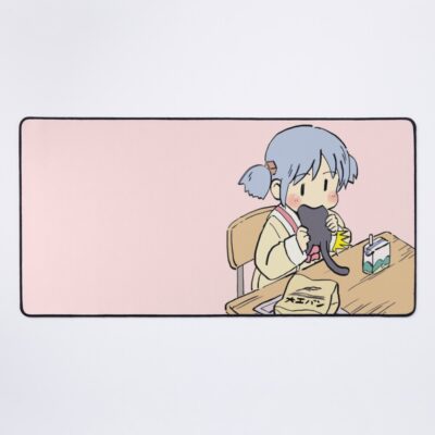 Mio Eating Sakamoto For Lunch Mouse Pad