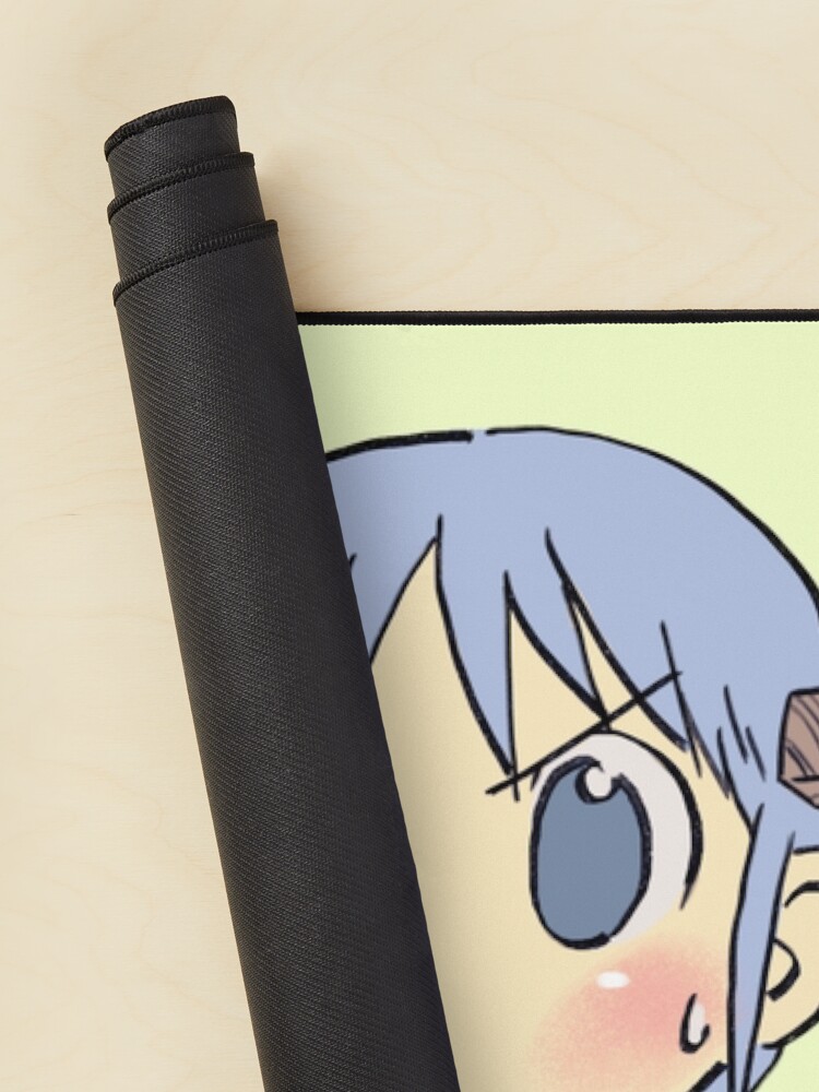 Mio Drinking Milk Carton Funny Nichijou Mouse Pad - Image 2