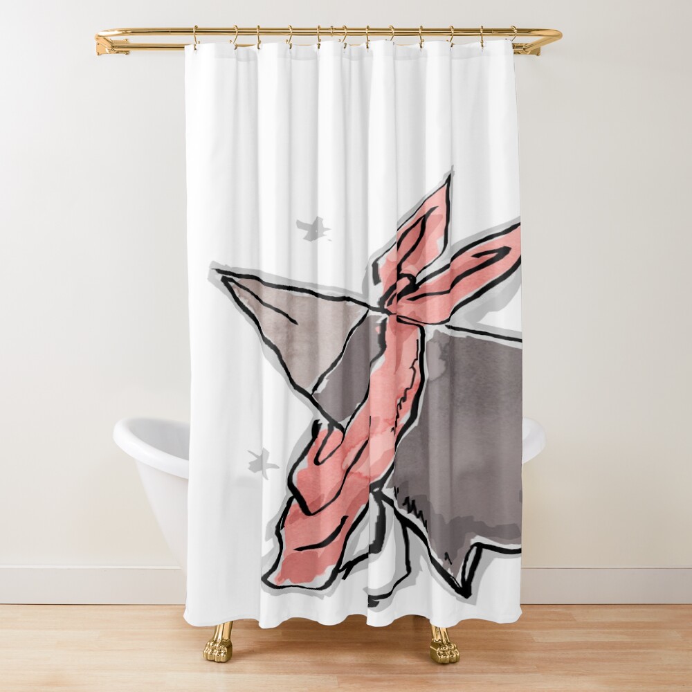 Hot Nichijou Crow Shower Curtain