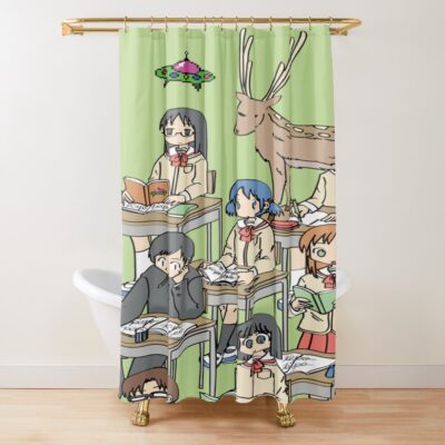 Nichijou Ufo Classroom Shower Curtain
