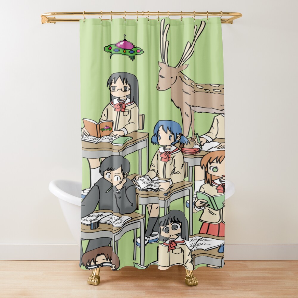 Nichijou Ufo Classroom Shower Curtain