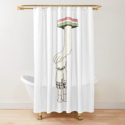 Nichijou Helvetica Neue Shower Curtain