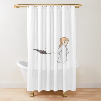 Nichijou Hakase Shinonome Walking Sakamoto Shower Curtain