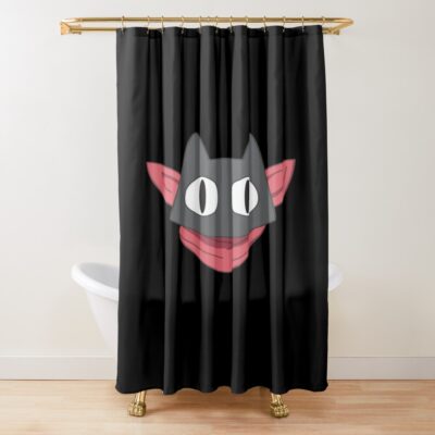 Nichijou Sakamoto Cat Head Shower Curtain