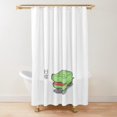 Nichijou Iconic Crocodile Shower Curtain
