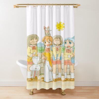 Nichijou Vintage Art Shower Curtain