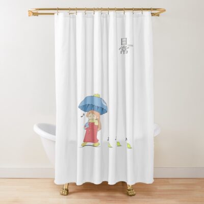 Nichijou Hakase Shinonome Walking Shower Curtain