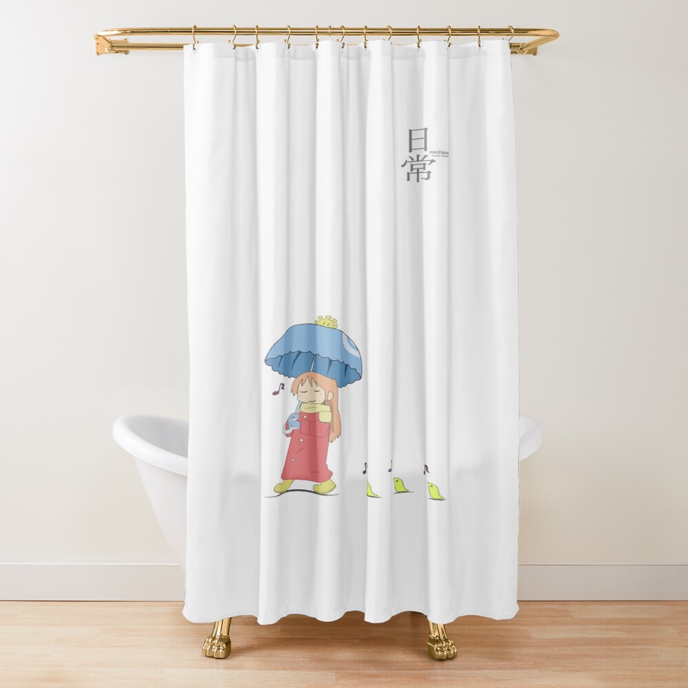 Nichijou Hakase Shinonome Walking Shower Curtain