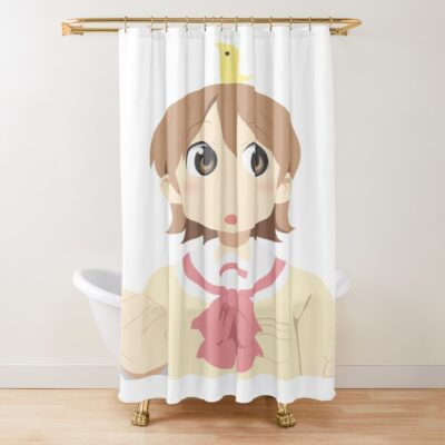 Nichijou S Yuuko With Bird Shower Curtain