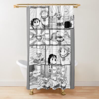 Nichijou Yuuko Yo Yo Yo Shower Curtain