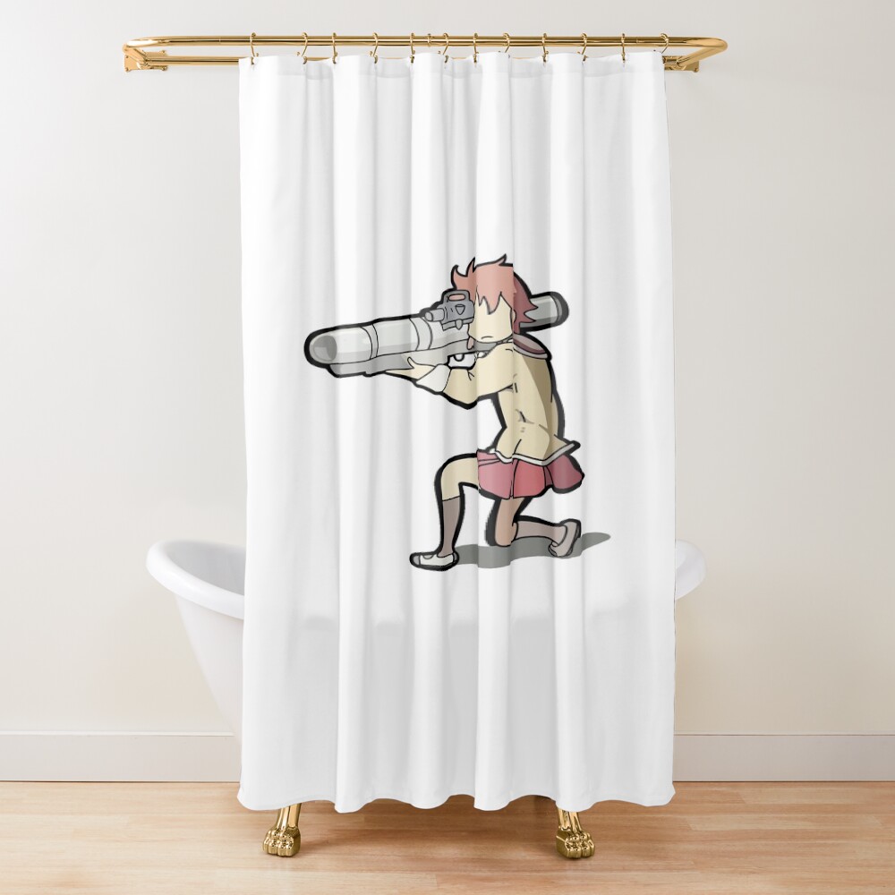 Nichijou Misato Missile Shower Curtain
