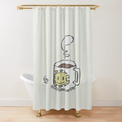 Nichijou Coffee And Cream Shower Curtain