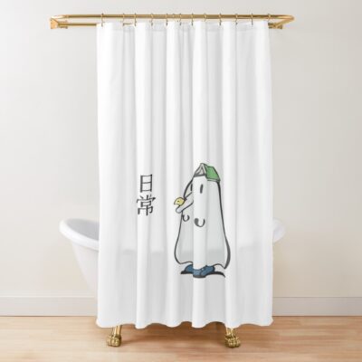 Nichijou Book Ghost Shower Curtain