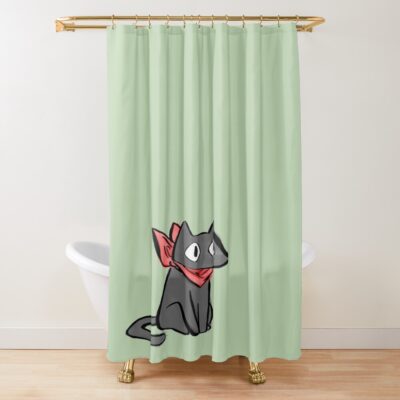 Sakamoto San From Nichijou Shower Curtain