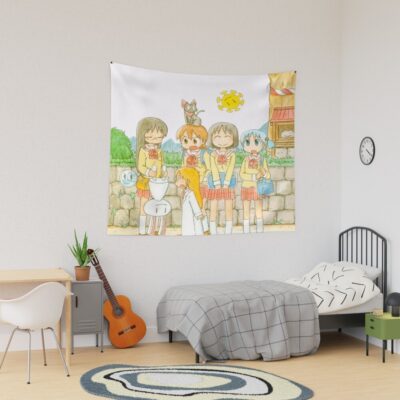 Retro Nichijou Main Characters Tapestry