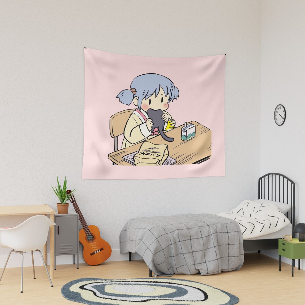 Mio Eating Sakamoto For Lunch Tapestry