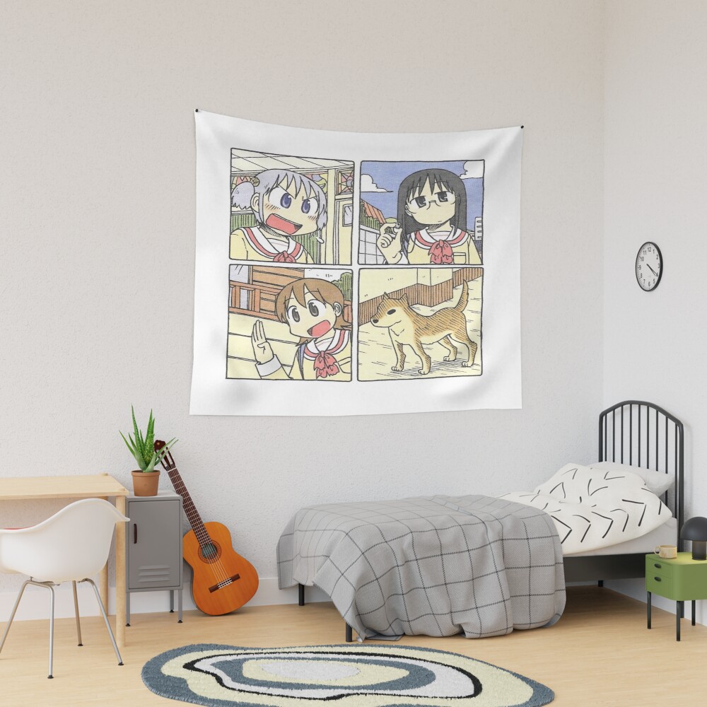 Nichijou Retro Design Tapestry
