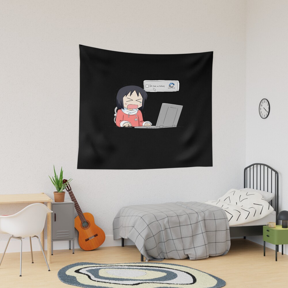 Nichijou Nano Shinonome Crying Tapestry