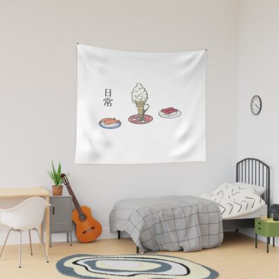 Nichijou Ice Cream And Sushi Tapestry