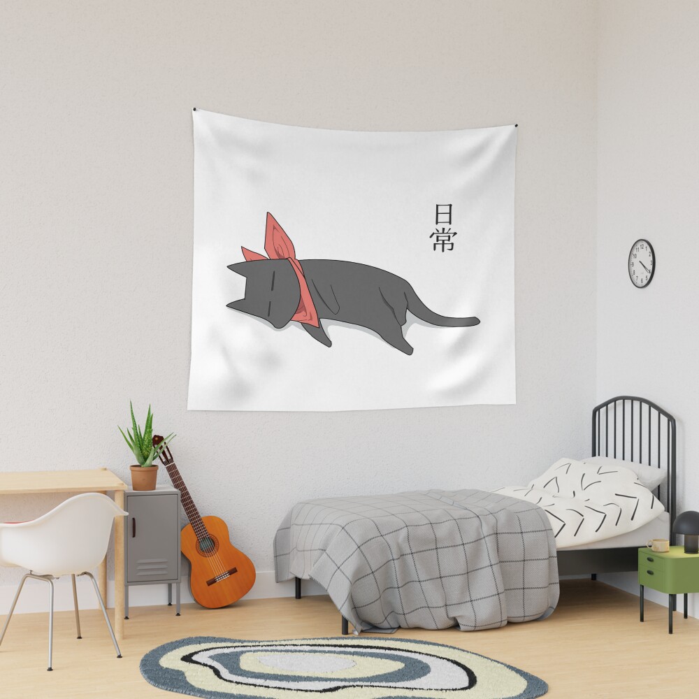 Nichijou Sleeping Sakomoto Tapestry