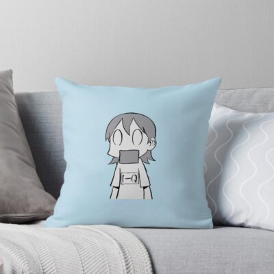 Nichijou Ehh Sticker Throw Pillow