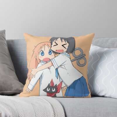 Nano Shinonome And Hakase Shinonome Throw Pillow