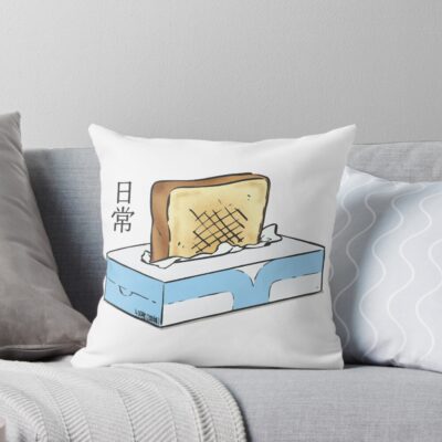 Nichijou Tissue Box Toaster Throw Pillow