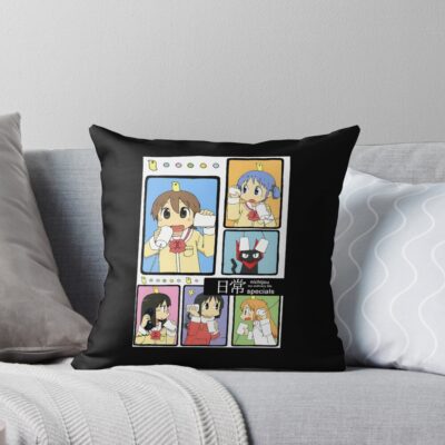 Nichijou Comedy-filled Anime Throw Pillow