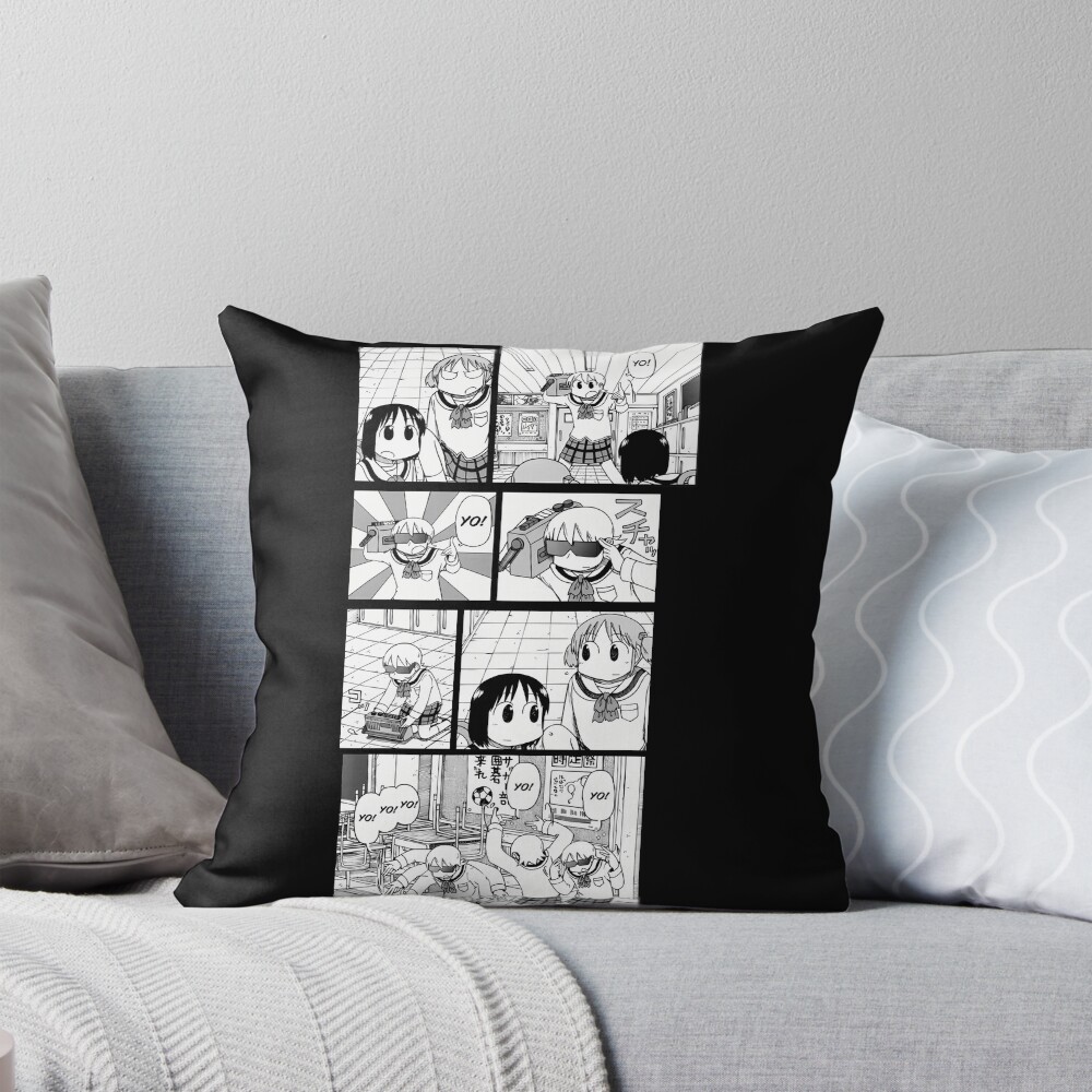 Nichijou Yuuko Yo Yo Yo Throw Pillow