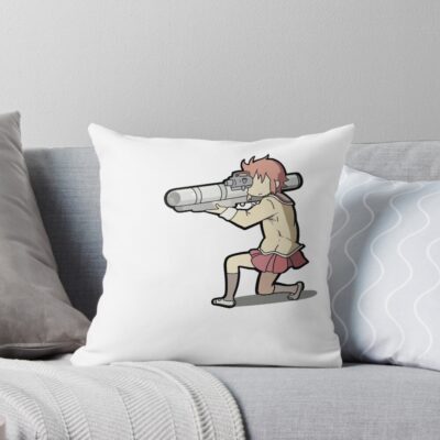 Nichijou Misato Missile Throw Pillow