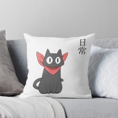 Nichijou Sakomoto Cat Throw Pillow